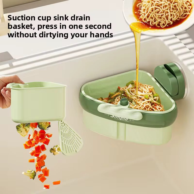 Suction cup sink basket